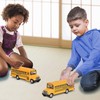 ArtCreativity 5 Inch Pull Back School Bus Toy - Set
