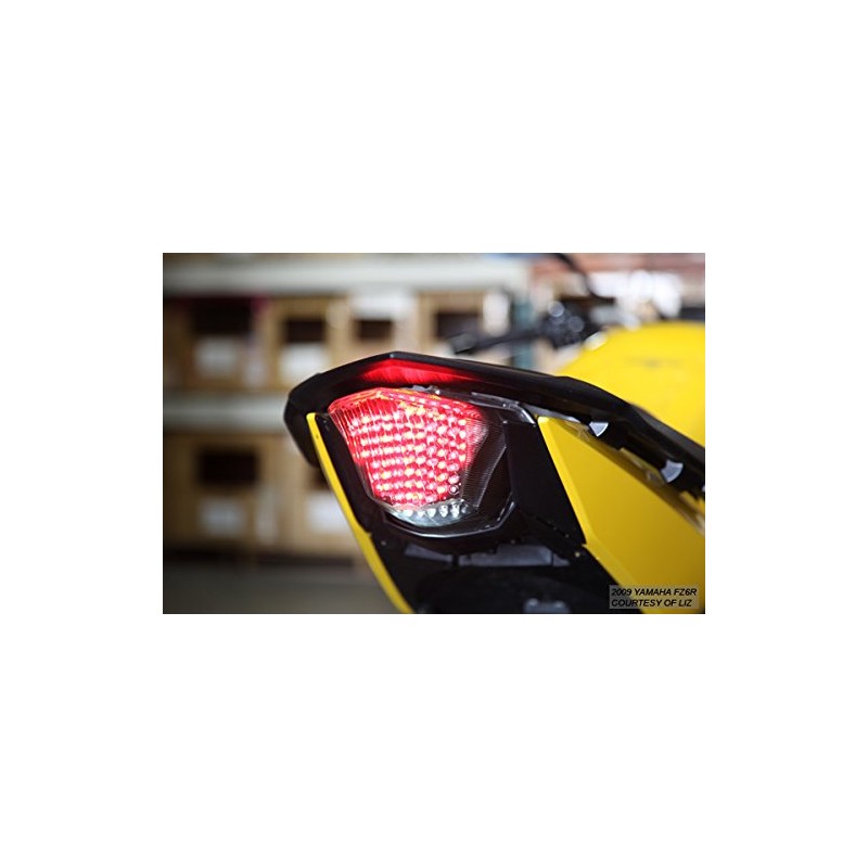 Integrated Sequential LED Tail Lights Clear Lens for 2009-2017 Yamaha
