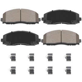 SUPLABEL Premium Ceramic Disc Brake Pad Set - Compatible with Select Chrysler Pacifica, Town & Country, Voyager; Dodge Grand Caravan, Journey; Jeep Gladiator; Ram C/V + More; FRONT