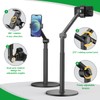 Overhead Phone Stand for Desk, Heavy Duty Aluminum Overhead Phone