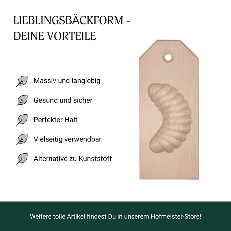 Hofmeister® wooden baking mould, 100 % made in Germany.