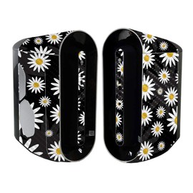 MightySkins Carbon Fiber Skin Compatible with Alienware Aurora R11 Gaming Desktop - Daisies | Protective, Durable Textured Carbon Fiber Finish | Easy to Apply and Change Styles | Made in The USA