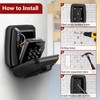 Holdfiturn Key Safe Wall Mounted Combination Lock Box Outdoor 12.2