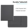 Hiasan Rectangle Tablecloth Grey - Wrinkle Resistant and Waterproof Washable