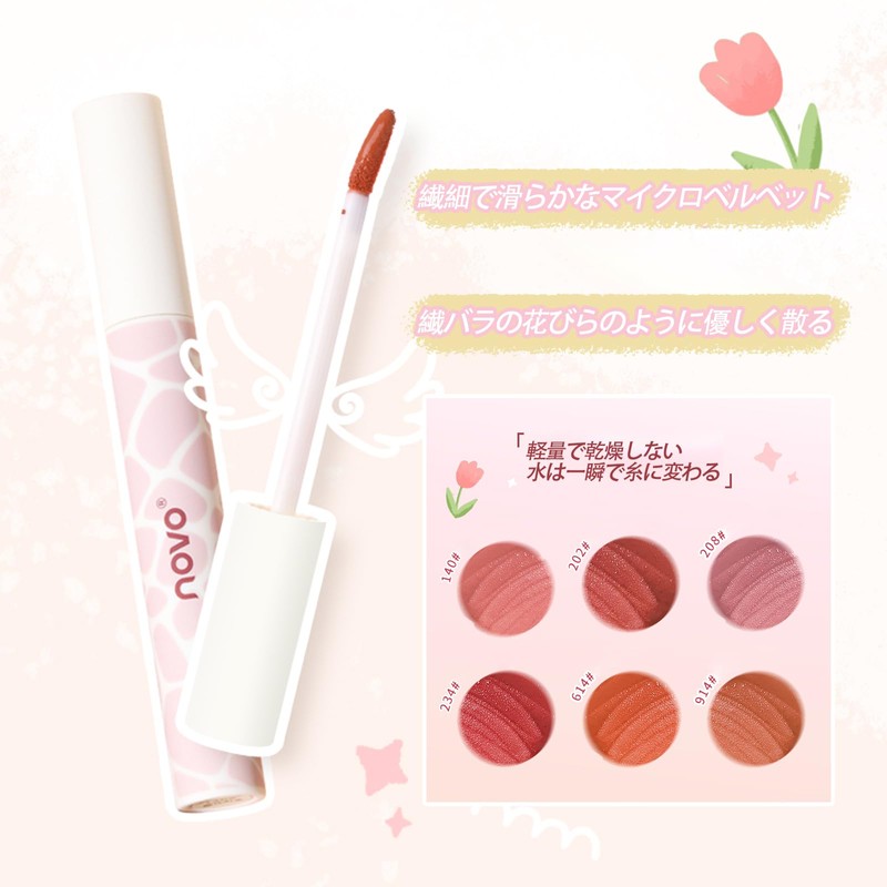 NovoUnow Lip Tint, Matte Lip, Film Forming, Mucosa Lip, Soft