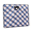 Check Blue 91 - 76 Domestic Triple Quilted Dumpling Table Cover Top Cover / 체크블루 91 - 76 국산 3중누빔 교자상커버 상커버