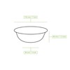 BIOZOYG Disposable Bowls Pack of 100 400 ml Diameter 18