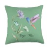 Beija - Flor Throw Pillow