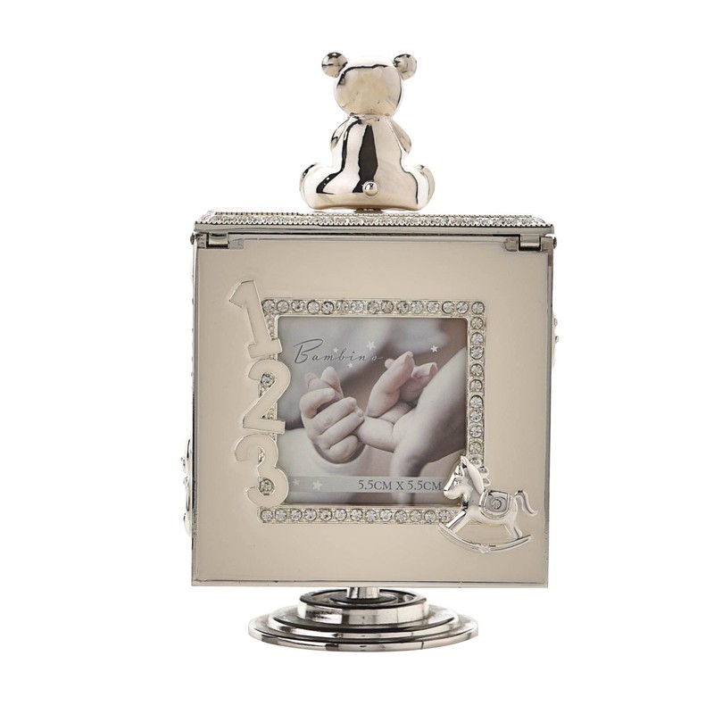 Bambino Musical Cube Box Enamelled Photo Frame Child Baby 4