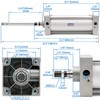 Baomain Pneumatic Air Cylinder SC 100 x 300 PT1/2; Bore: