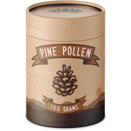 Semveta Pine Pollen Powder (150g) - Wild Harvested Pine Pollen - 100% Natural Vitality Tonic and Pine Pollen Tea - Cell Wall Broken Pine Pollen - for Energy & Vitality