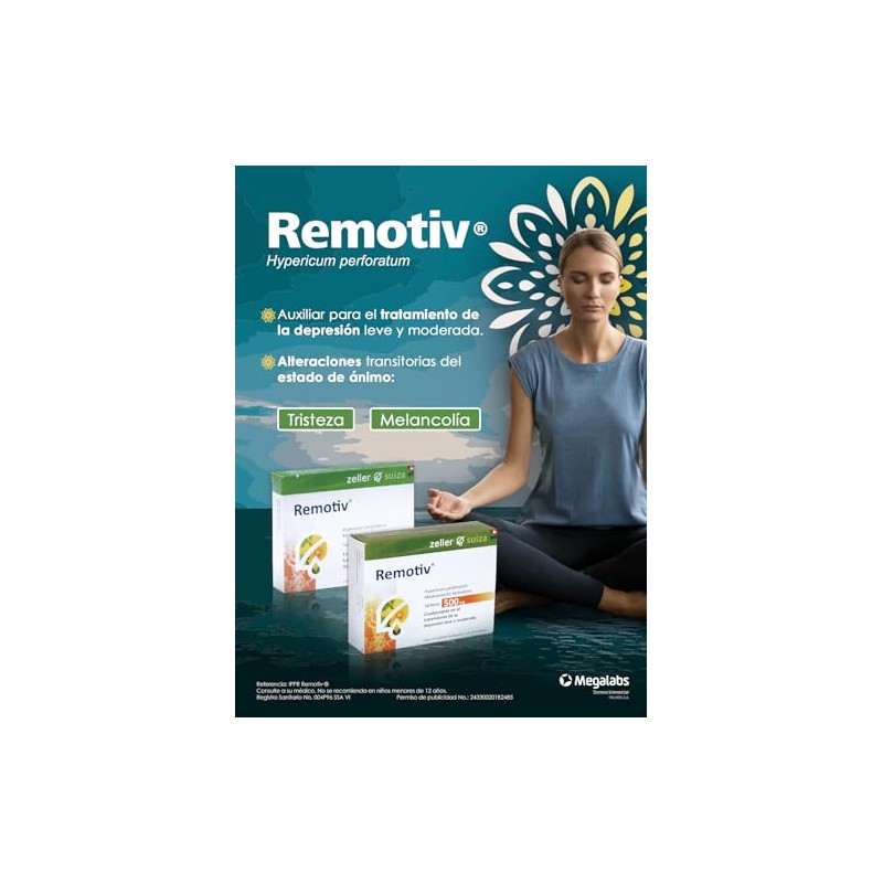 Remotiv Tabletas | Tratamiento de Depresión Leve y Moderada |