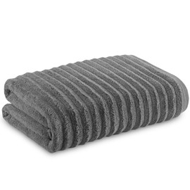 Towelogy Bamboo Extra Large Hand Towels 1-Pack -70x120 cm Premium Quality Soft and Absorbent Towels for Hotel Spa Bathroom | EKO-TEX CERTIFIED (1, Charcoal)