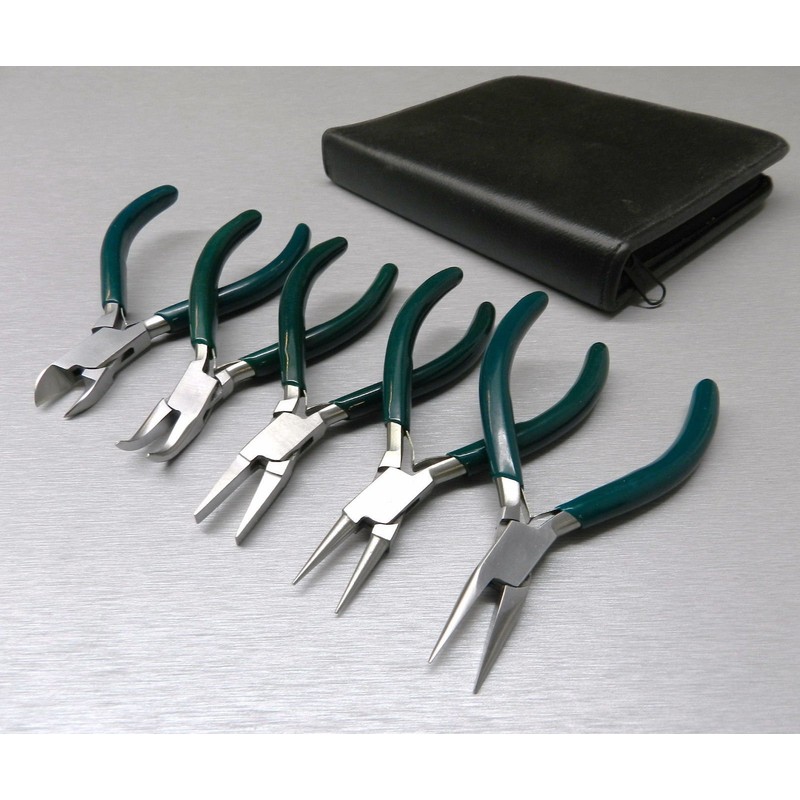 5 Pc Jewelers Pliers Set Jewelry Making Beading Wire Wrapping