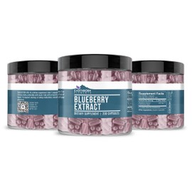 Earthborn Elements Blueberry 10:1 Extract Capsules, Pure & Undiluted, No Additives