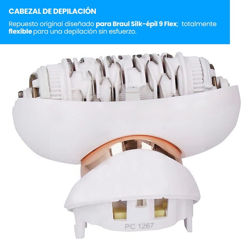 Anakel Home Replacement Head 81719648 Compatible with Braun Silkepil 9