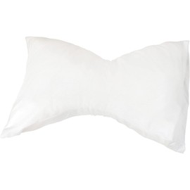 DMI Neck Pillow for Cervical, Neck and Shoulder Support to Relieve Pain and Headaches with Removable Cover, Medium Support, White