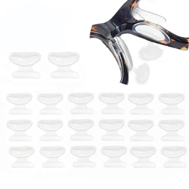 Air Bag Nosepads,Butterfly Shape,Adhesive Eyeglass Nose Pads Anti-Slip Nose Pads Comfortable Air Chamber Nose Pads for Eyeglasses Sunglasses Spectacles,10 Pairs,Transparent,2.8mm