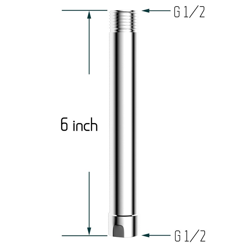 iFealClear Shower Arm Extension, Solid Brass Shower Head Extension Arm