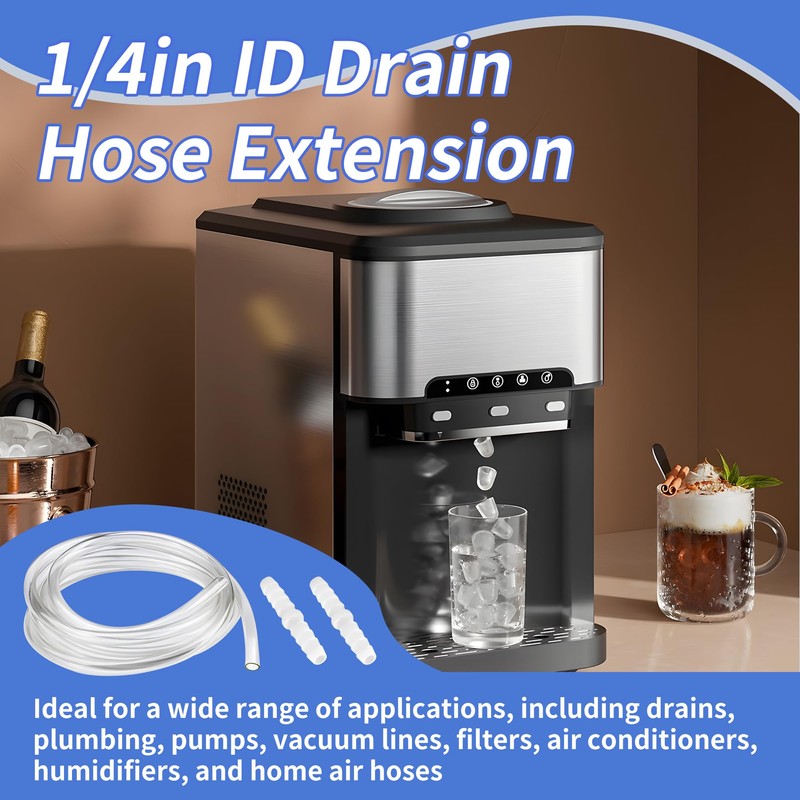 2-Pack Drain Hose Extension for Nugget & Opal Ice Maker,