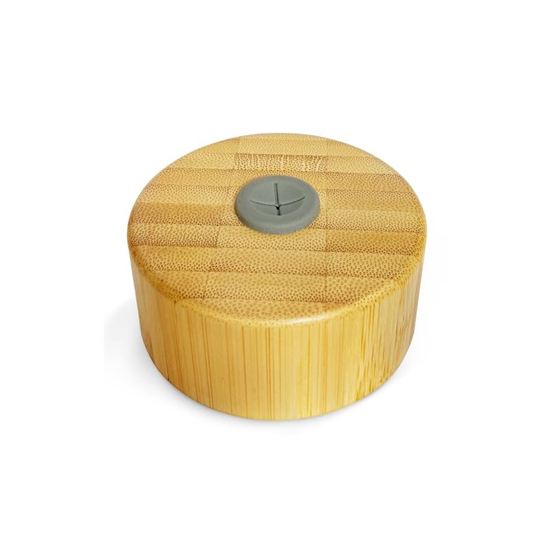 Fulbevy Bamboo Lid for 32 Oz Motivational Glass Water Bottles