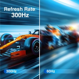 ArcticPro 27 inch Gaming Monitor 300Hz, FHD 1920 * 1080p, IPS Panel, 1ms Response Time, Adaptive sync, PC Computer Monitor, 3-Sided Frameless, Ultra Slim, 100% sRGB, Bluelight Filter, HDMI *2, DP*2