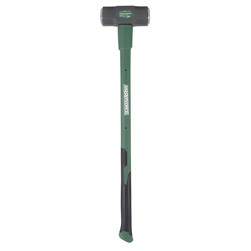 Masterforce 12 Lb Fiberglass Handle Sledge Hammer Tempered Steel Head