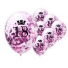 12 inch Happy Birthday Confetti Balloons Premium Quality Age Printed