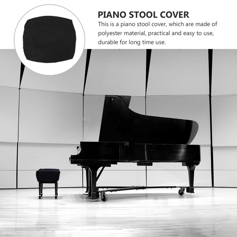 Healeved Copertura di protezione per sgabello da pianoforte copri panchina