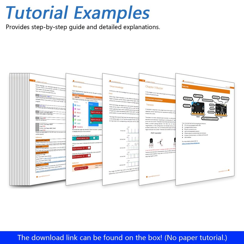 Freenove Super Starter Kit for Micro bit (V2 Included), 266-Page