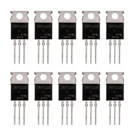BOJACK IRF3205 MOSFET Transistors 110A 55V N-Channel Power MOSFET TO-220AB (Pack of 10)