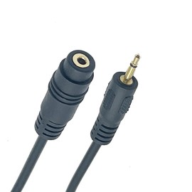 Seadream 2Pack 2.5mm Male to Female Mono Extension Cable 30cm (M to F)