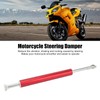 Motorcycle Steering Damper, 13in Universal Aluminum Motorcycle Steering Damper Stabilizer,