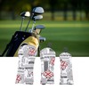 3PCS Golf Club Head Cover PU Waterproof English Flag Pattern