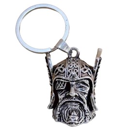 Gremlin Bell Zinc Alloy Guardian Bell Odin Viking God Motorcycle Bell for Biker Riders Repelling Bad Luck
