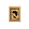Africa Postage Mounted Rubber Stamp #17
