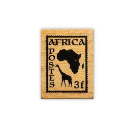 Africa Postage Mounted Rubber Stamp #17
