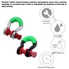 Wevdn D Ring Shackle Isolators Washers Kit, Rubber Shackle Isolators