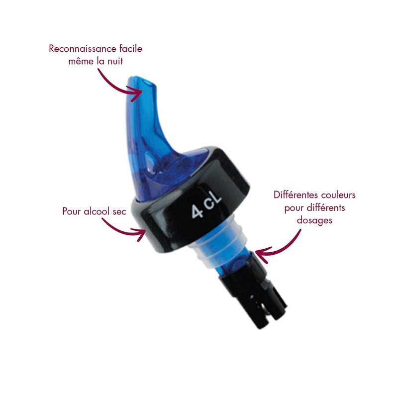 Louis Tellier DP214-B Spout, 4 cl, Blue