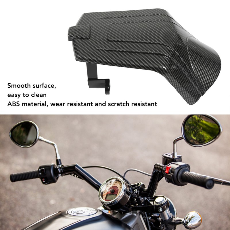 Motorcycle Front Wiring Box Cover Carbon Fiber Grain Strong Strength