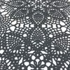 Rigid Lace Printed Vinyl Solid Placemats (Gray), Set of 6