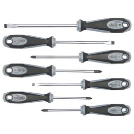 Famex 7707-7 Screwdriver Set 7-Piece with Dual-Component Handles