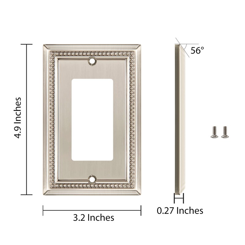 Henne Bery Sunken Pearls Heavy Duty Decorative Wall Plate Switch