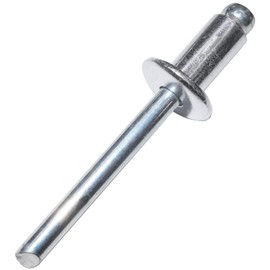 AERZETIX - C48323 - Set of 50 Blind Rivets Standard Blind Rivets Diameter 6.4 x 12 mm Aluminium Steel - DIN 7337 A - Pop Rivets - Rivets with Shatterproof Bar - for Mounting Metal Parts