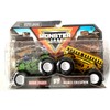 MonsterJam Grave Digger vs Higher Education, 2022 Twin Pack (1:64