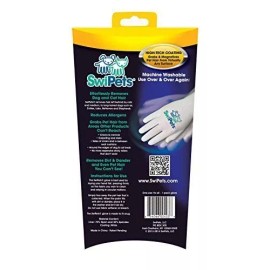 SwiPets Pet Hair Cleaning Glove Blue New Dog Cat Grooming Product Fur Removal