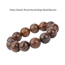 anzhongli Prayer Bead bracelet Mala Beaded Bracelets for Men Women 12/15MM …, 18mm, Wood, botswana agate