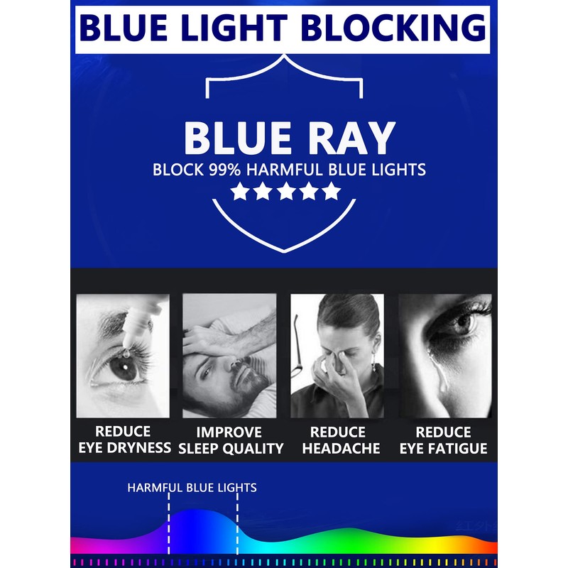JJWELL 3 Pack Blue Light Blocking Reading Glasses for Women,