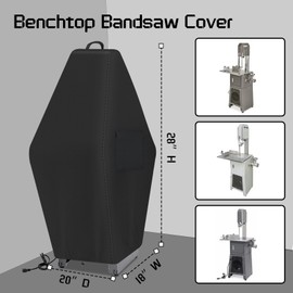 9-Inch Benchtop Bandsaw Cover, Heavy Duty 600D Oxford band saw dust cover for 9-inch Benchtop Band Saw, Black