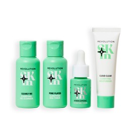 Revolution SKin, Clearly Clarify Starter Kit, Skincare Set for Blemish-Prone Skin, Includes Cleanser, Toner, Serum & Moisturiser, Vegan & Cruelty-Free, 4 Products Included